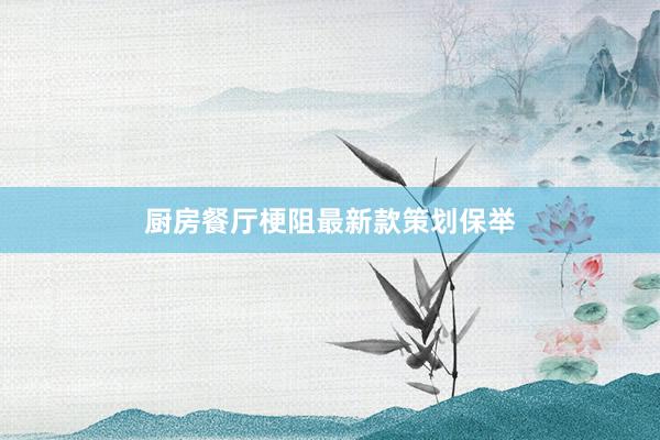 厨房餐厅梗阻最新款策划保举